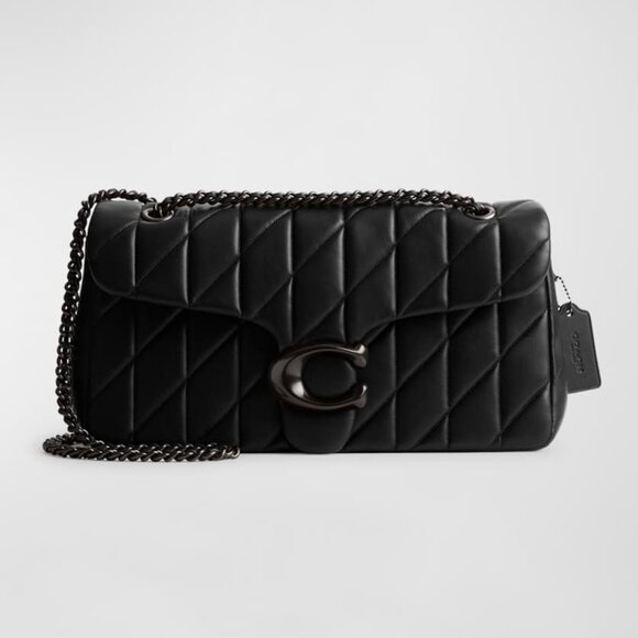 NWT Coach Tabby Shoulder Bag 33 with quilting All Black Purse Handbag - Picture 1 of 16